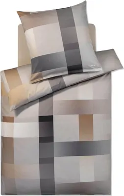 Produktbild von JOOP! Mako-Satin-Bettwäsche-Garnitur Woven Farbe Sand Größe 135x200+80x80