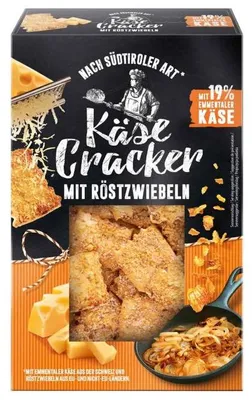 Produktbild von Nawarra Käse Cracker mit Röstzwiebeln nach Südtiroler Art 100g