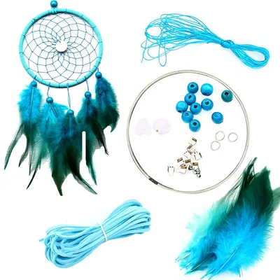 Imagen del producto de Atrapasueños de macramé hechos a mano con plumas de colores