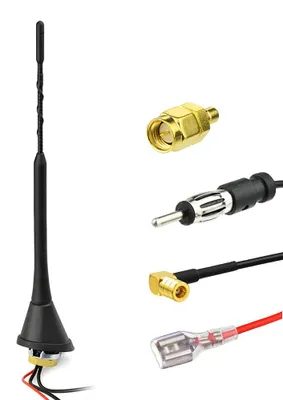 Zdjęcie produktu dla Antenna DAB do samochodu z wzmacniaczem i kablem 5 m
