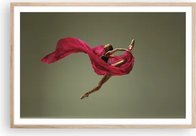Produktbild von Gerahmtes Poster - Rahmen in heller Eiche - Tänzer Ballett Künstler - 91,5x61 cm - Wand Bild - Wanddeko - Wandbilder - Kunstposter - Wandposter - Bilderrahmen - Bilder - Kunstdruck - P2NAA91x61-5037