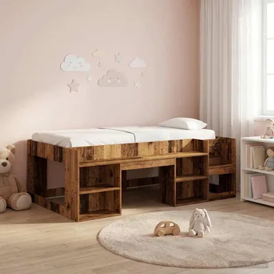 Immagine prodotto di Maison Exclusive - Letto a castello per bambini con contenitore in legno di recupero 90 x 200 cm