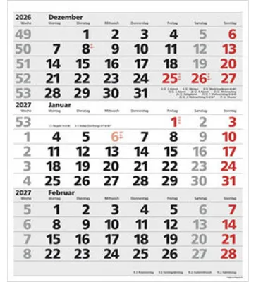 Immagine prodotto di Agenda trimestrale XL Comfort 2027