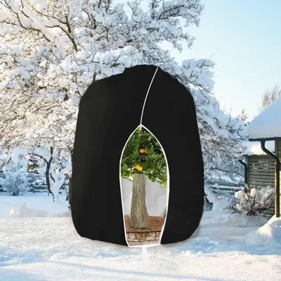 Immagine prodotto di Copertura protettiva invernale per piante, con cerniera, 250 x 360 cm, colore nero