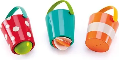 Imagen del producto de Juguete giratorio para el baño, ideal para bebés, con tres colores: set de cubos para jugar y divertirse