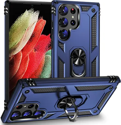 Immagine prodotto di Custodia protettiva "Outdoor Armor" per Samsung, colore blu, compatibile con Samsung Galaxy S23 Ultra