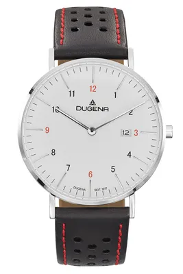 Produktbild von Dugena 4460897 Herren-Armbanduhr, Edelstahl-Gehäuse, Leder-Armband