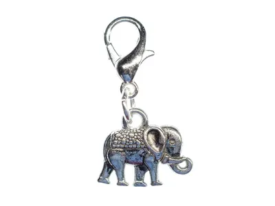 Produktbild von Elefant Charm Anhänger Bettelarmband Miniblings Charms Elefanten 12mm silber