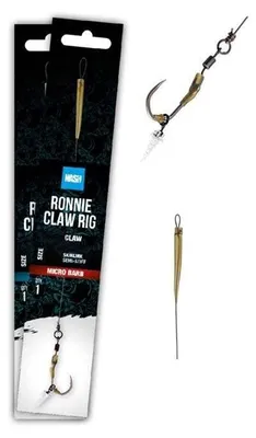 Obrázok produktu pre Hotové náväzce Nash Ronnie Claw Rig Barbless leader r. 8