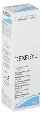 Produktbild von Emollient Creme, Pierre Fabre, Dexeryl, Behandlung der trockenen Haut, atopische Dermatitis, Neurodermitis, Ichthyosis, 50gr