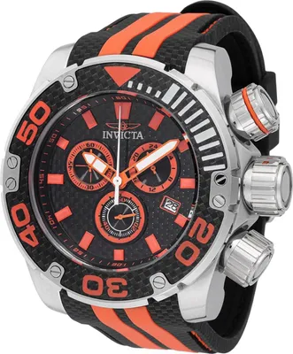 Obrázek produktu pro Invicta Sea Hunter 48993 Pánské hodinky - Quartz Hnutí - Nerezová ocel s černým ciferníkem - 52 mm