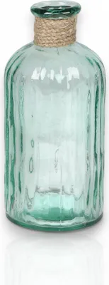 Produktbild von Flaschenvase SOPHIE aus recyceltem Glas, grün | Bottle Vase 0,7L