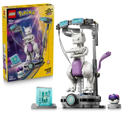 Produktbild von LEGO Pokémon SMART Play: Mewtwus Ausbruch aus dem Labor - kompatibles interaktives Set mit SMART Tag und Pokémon-Figur aus LEGO Steinen - Geschenk für Kinder ab 10 Jahren - 72163