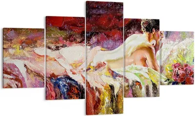 Produktbild von Bild auf Leinwand - Leinwandbild - Frau Modell - 125x70cm - Wand Bild - Wanddeko - Wandbilder - Leinwanddruck - Bilder - Kunstdruck - Wanddekoration - Leinwand bilder - Wandkunst - EA125x70-3534
