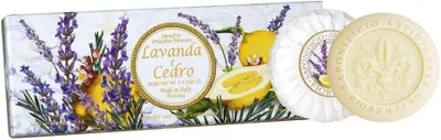 Productafbeelding van Lavendel - & Zedernseife - Rund 3 St je 100g - Handgemachte italienische Seife aus Fiorentino