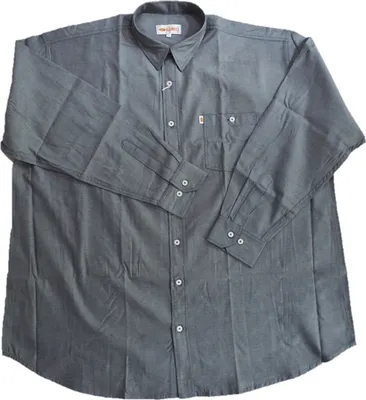 Immagine prodotto di Camicia da uomo elegante taglie forti KAMRO, grigio con lucentezza setosa, 10XL