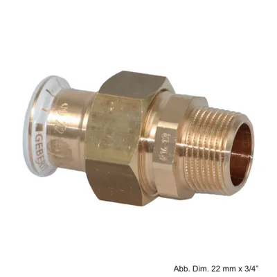 Produktbild von Geberit GE Mapress Kupfer Übergangsverschr., d22mm, R3/4, 1 Stk.