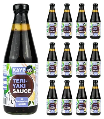Produktbild von KAY LI Teriyaki Sauce 12 x 420ml - Würzsauce mit orientalischen Aromen