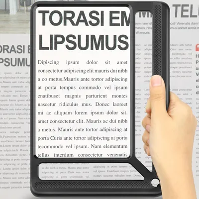 Produktbild von Čtecí lupa Ruční lupa Lehká lupa na knihy Obdélníková lupa na čtení pro seniory, 2ks