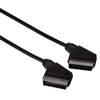 Zdjęcie produktu dla Kabel Hama Scart 1.5m czarny, 21-pinowy kabel połączeniowy