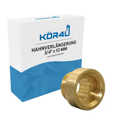 Produktbild von kör4u Hahnverlängerung Messing 3/4" x 10 mm