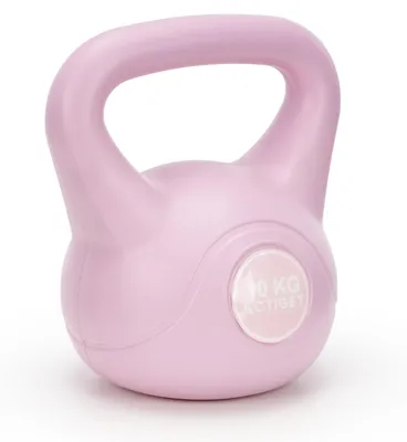 Produktbild von ACTIGET Kettlebell für Übungen, 10 kg Hantel, ABS-Training Kugelhantel - rosa