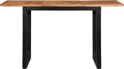Image de vidaXL Table de salle à manger 140x70x75 cm en bois massif d'acacia