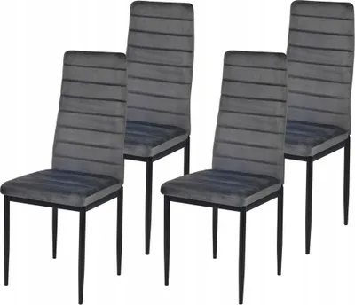 Produktbild von Ekspand | Esszimmerstühle LR-1494 - 4er Set - Dunkelgrau - Ergonomisch - Modernes Design