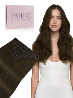 Image de Extensions à clipser en cheveux naturels, 22 pouces