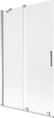 Immagine prodotto di Mexen Velar paratia per vasca da bagno a 2 ante scorrevoli 110 x 150 cm, ghiaccio, cromo - 896-110-000-31-01