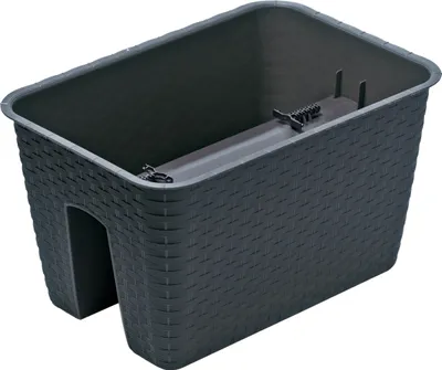 Produktbild von květináč na zábradlí 39,6cm RATOLLA DRLB400-S433 antracit plastový PROSPERPLAST