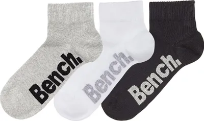 Produktbild von Bench Kurzsocken 3 -teilig schwarz, weiß, grau Größe 43/46