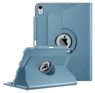 Produktbild von FINTIE Hülle für iPad Air 11 Zoll M4/M3/M2 (2026/2025/2024), iPad Air 5. Gen 2022/ iPad Air 4 2020 10.9 Zoll mit Stifthalter - 360 Grad verstellbare Schutzhülle Cover mit Standfunktion, Dunstblau