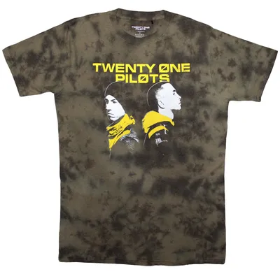 Produktbild von Twenty One Pilots Back To Back Wash Collection Green XL T-Shirt