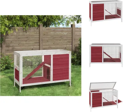 Obrázok produktu pre vidaXL Králikáreň Mocha 103x44x69,5 cm z masívneho borovicového dreva - Príbytky a výbehy pre malé zvieratá