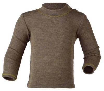 Productafbeelding van Baby-shirt, lange mouwen, maat: 74/80, kleur: walnootbruin