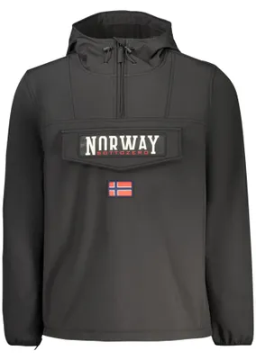 Produktbild von Herren Softshell-Jacke Schwarz - Kapuze, Taschen & Reißverschlüsse