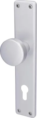 Produktbild von Alpertec PZ-Knopflangschild Tanja Aluminium silber eckig