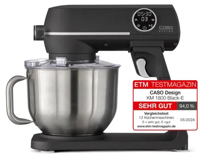 Produktbild von CASO KM 1800 Black-E, Edle Küchenmaschine, Testurteil: , starke 1800 Wat