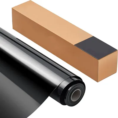 Produktbild von Heat Transfer Vinyl HTV Iron on Vinyl Roll 304.8 x 7260mm Glossy Black
