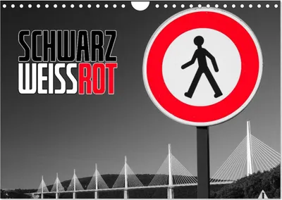 Produktbild von Schwarz - Weiß - Rot (Wandkalender 2025 DIN A4 quer), CALVENDO Monatskalender