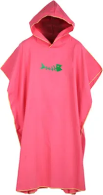 Produktbild von Mikrofaser Surf Poncho Wickelrobe mit Kapuze ｜ Einheitsgröße ｜Rosenrot