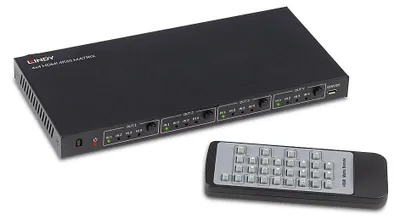 Zdjęcie produktu dla Lindy 38152, HDMI, 4x HDMI, Czarny, 4096 x 2160, 1080p, 2160p, 18 Gbit/s