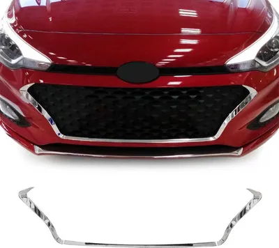 Obrázek produktu pro Lišty mřížky chladiče Lišty mřížky chladiče pro Hyundai i20 2018-2021 nerezová ocel stříbrná 3ks