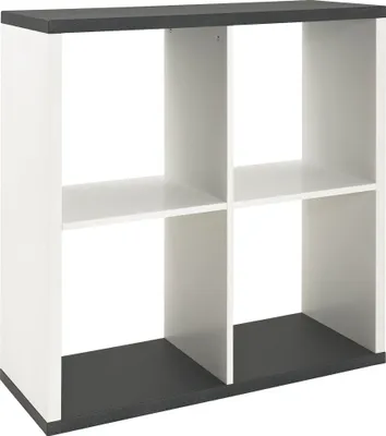 Produktbild von HAKU Regal Bücherregal granitoptik, weiß - MDF, B/H/T: 80x86x30 cm