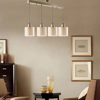 Produktbild von Opviq, Yeni Sahra 4 Lü Sıralı Eskitme Sarkıt, Kronleuchter, Kupfer, Metall, 65 x 14 x 70 cm