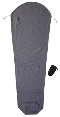 Produktbild von Cocoon MummyLiner Baumwolle Hüttenschlafsack (Wärmeleistung +2,9°C / max. Körpergröße 210cm / Gewicht 0,34kg) elephant grey