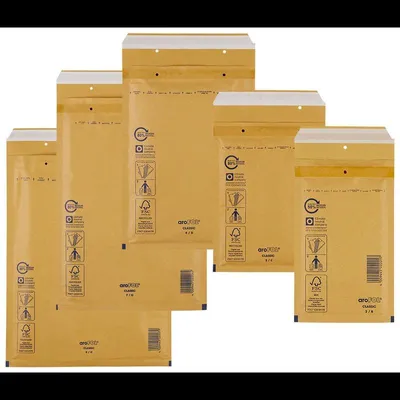 Produktbild von aroFOL CLASSIC Luftpolster-VST 224923 BRAUN IM Set (2FVAF004085) 100 Stück, 4 verschiedene Größen