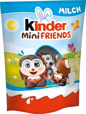 Zdjęcie produktu dla kinder Mini Friends mleczna czekolada z kremem 122g