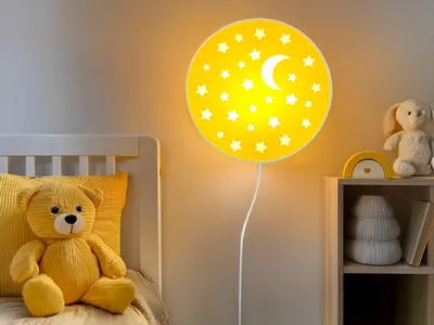 Produktbild von Kinderwandlampe Ø 25cm Mond Sterne